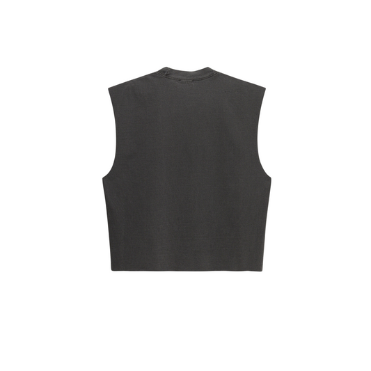 Cropped Muscle Shirt (Pepper)