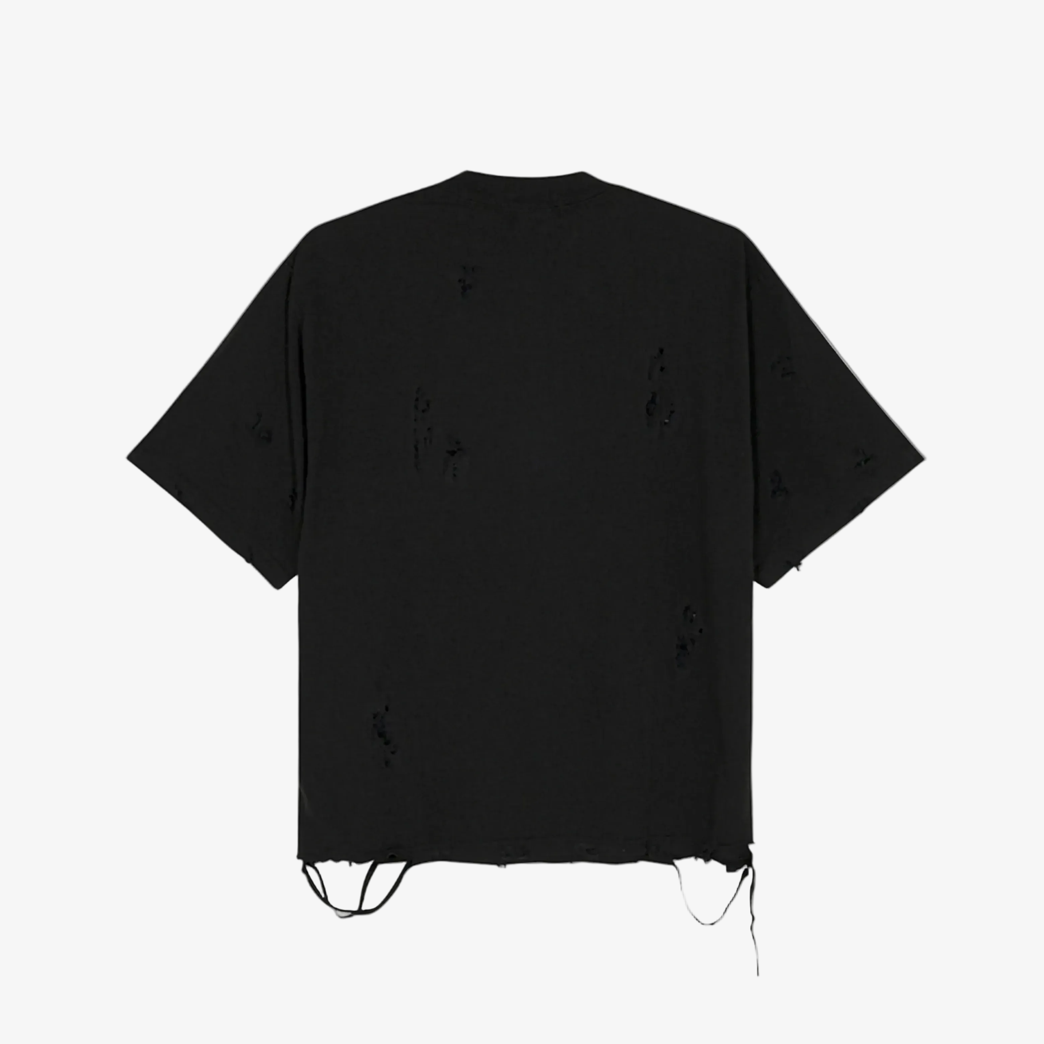 Distressed Oversized T-Shirt (Black)