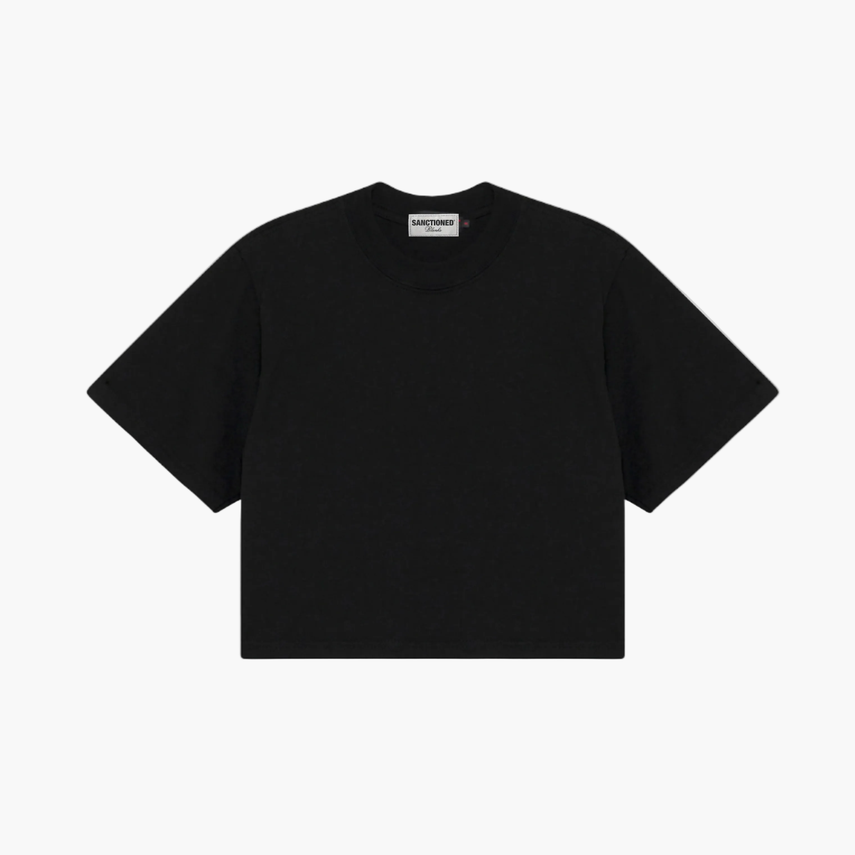 Oversized Crop T-Shirt (Black)