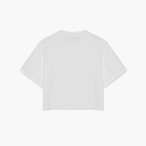 Oversized Crop T-Shirt (White)