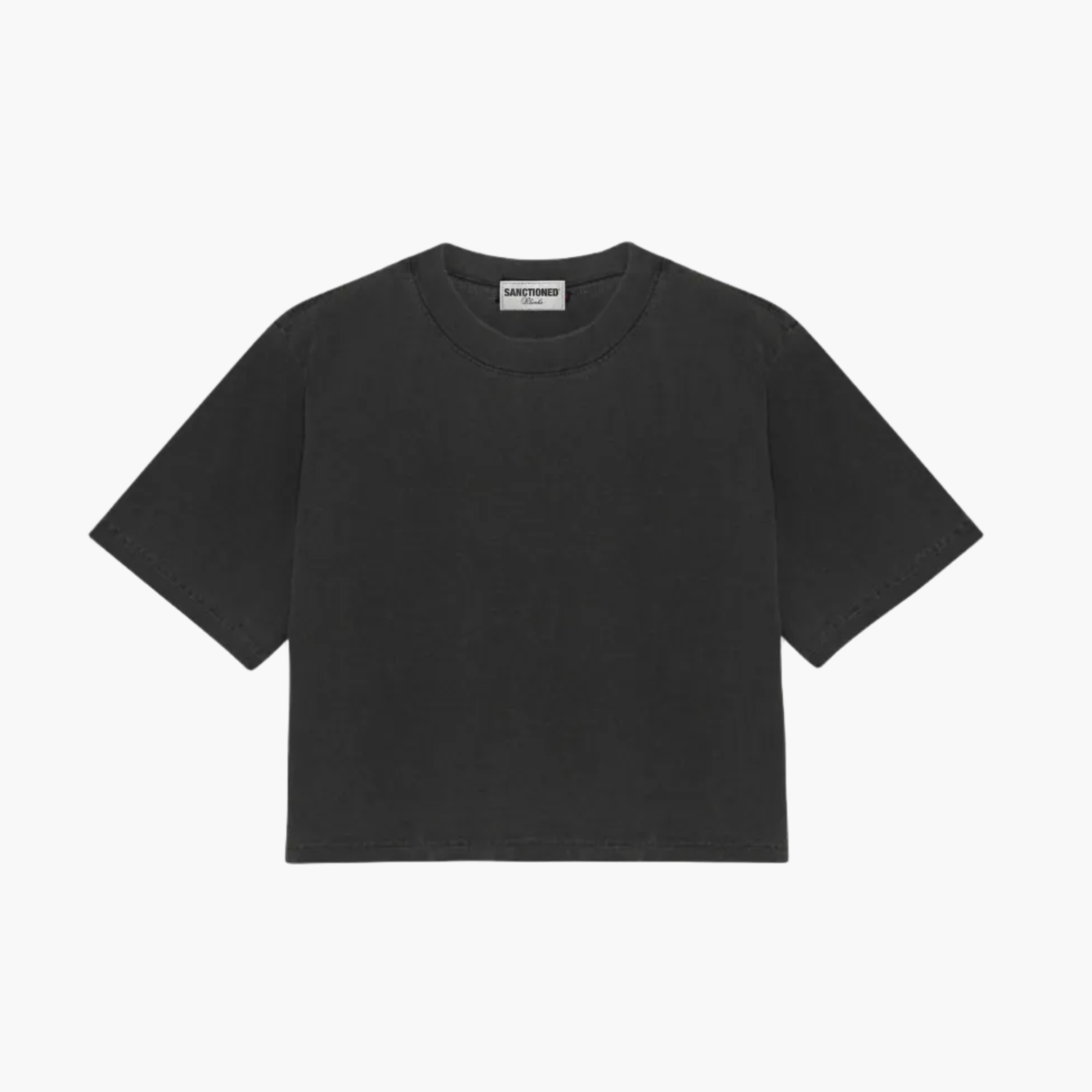 Oversized Crop T-Shirt (Pepper)