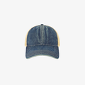 Washed Denim Trucker Cap