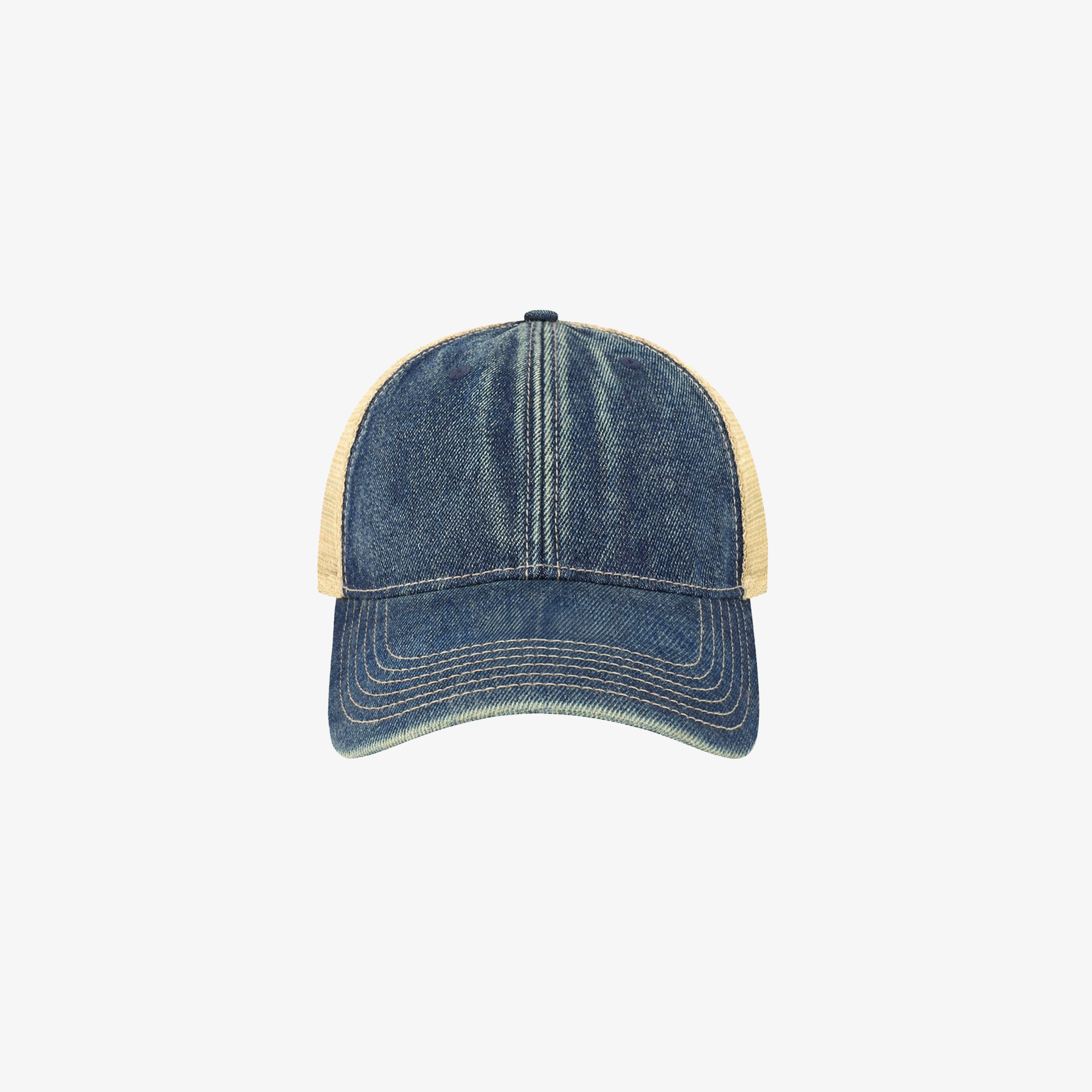Washed Denim Trucker Cap