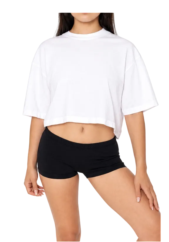 Oversized Crop Tee (White)