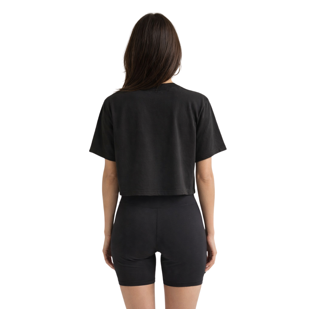 Oversized Crop T-Shirt (Black)
