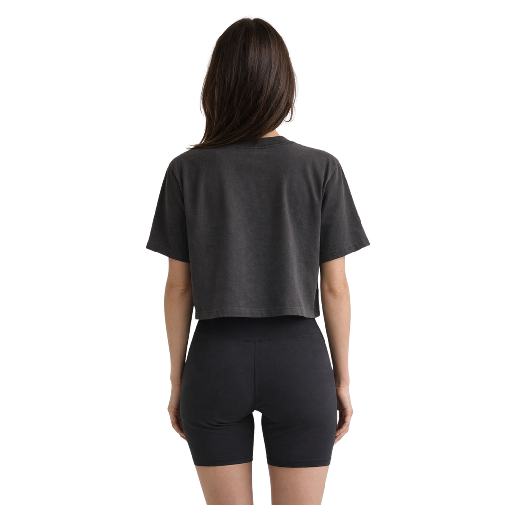 Oversized Crop T-Shirt (Pepper)