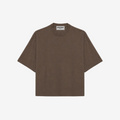 Cropped Oversized T-Shirt (Mocha)
