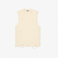 Distressed Tank Top (Cream)