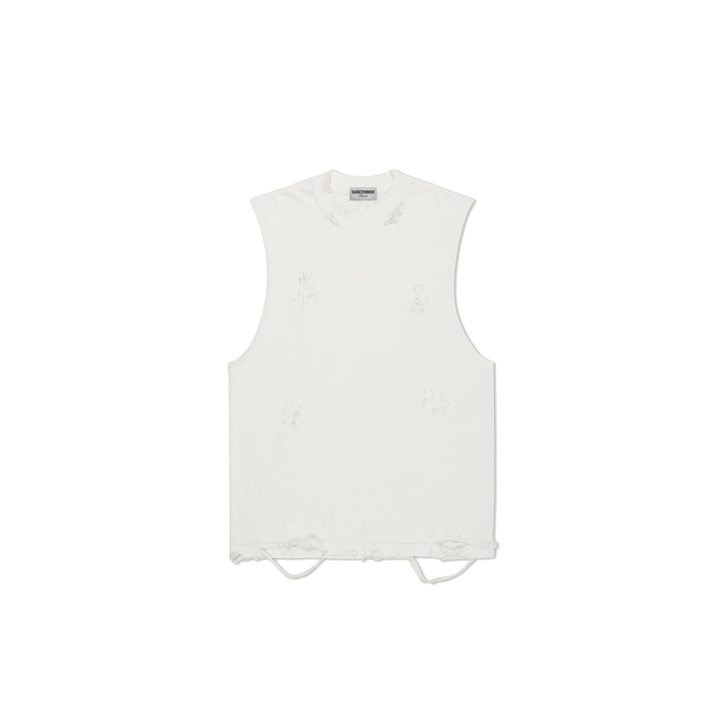 Distressed Tank Top (White)