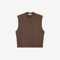 Cropped Muscle Shirt (Mocha)