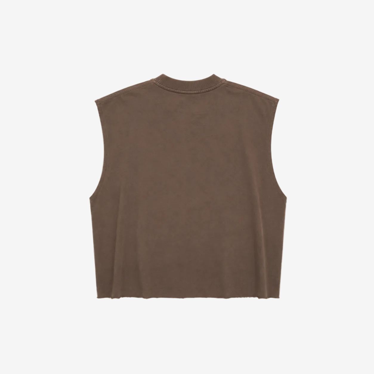 Cropped Muscle Shirt (Mocha)