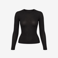 Fitted Long Sleeve Tee (Black)