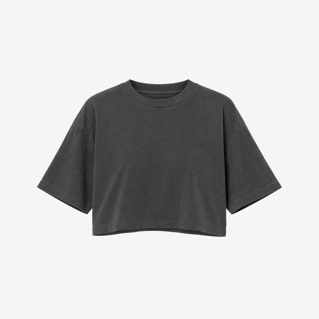 Oversized Crop Tee (Shadow)