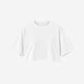 Oversized Crop Tee (White)