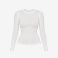Fitted Long Sleeve Tee (Natural)