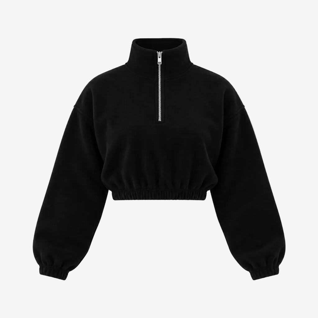 Half Zip Sweater (Black)
