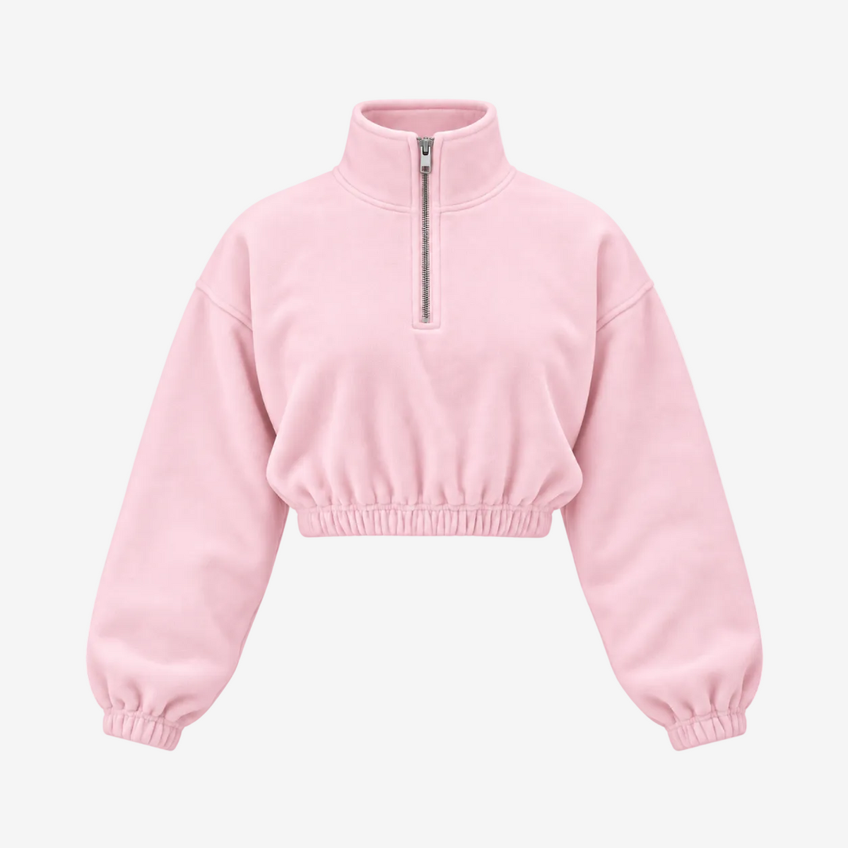 Half Zip Sweater (Light Pink)