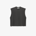 Cropped Muscle Shirt (Pepper)