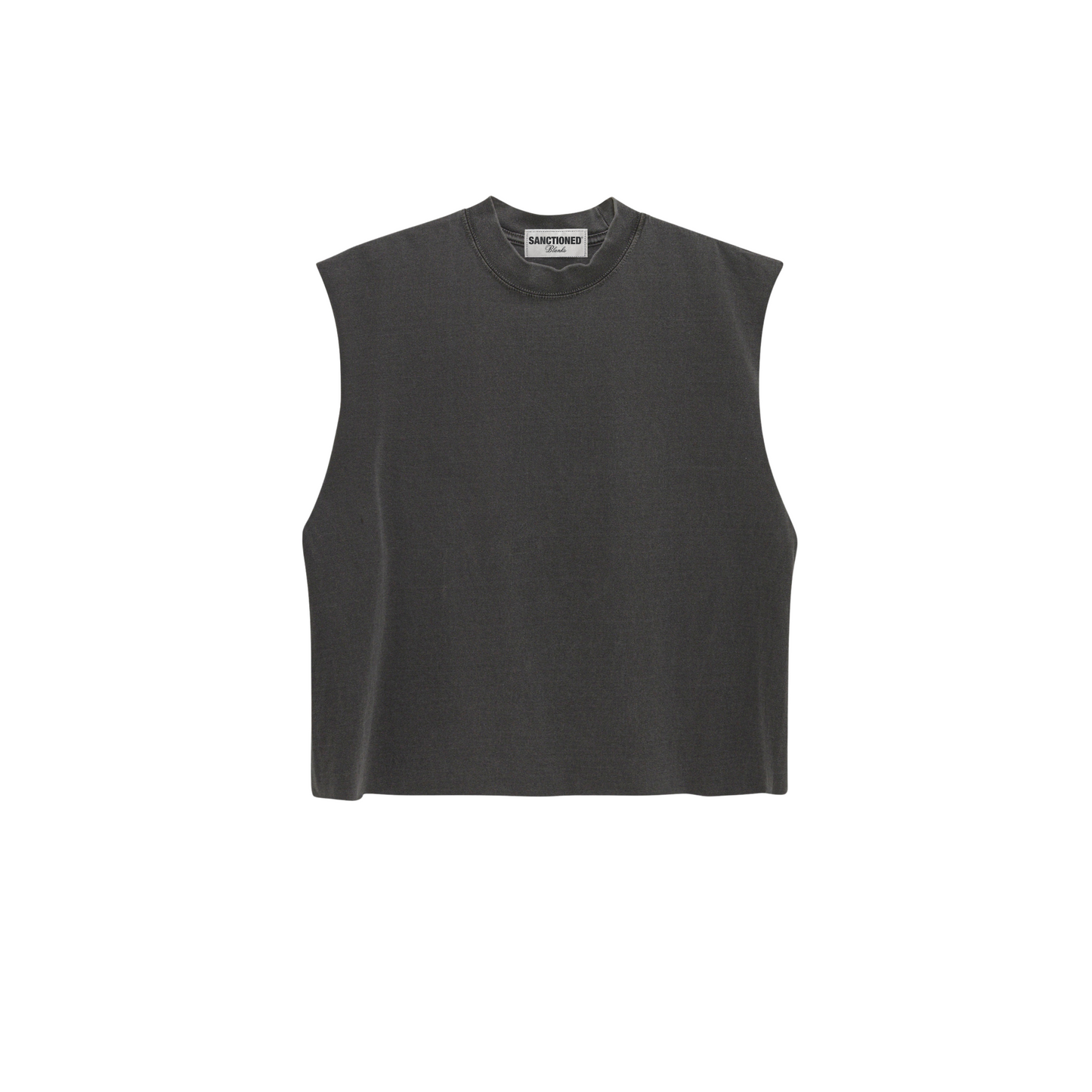 Cropped Muscle Shirt (Pepper)
