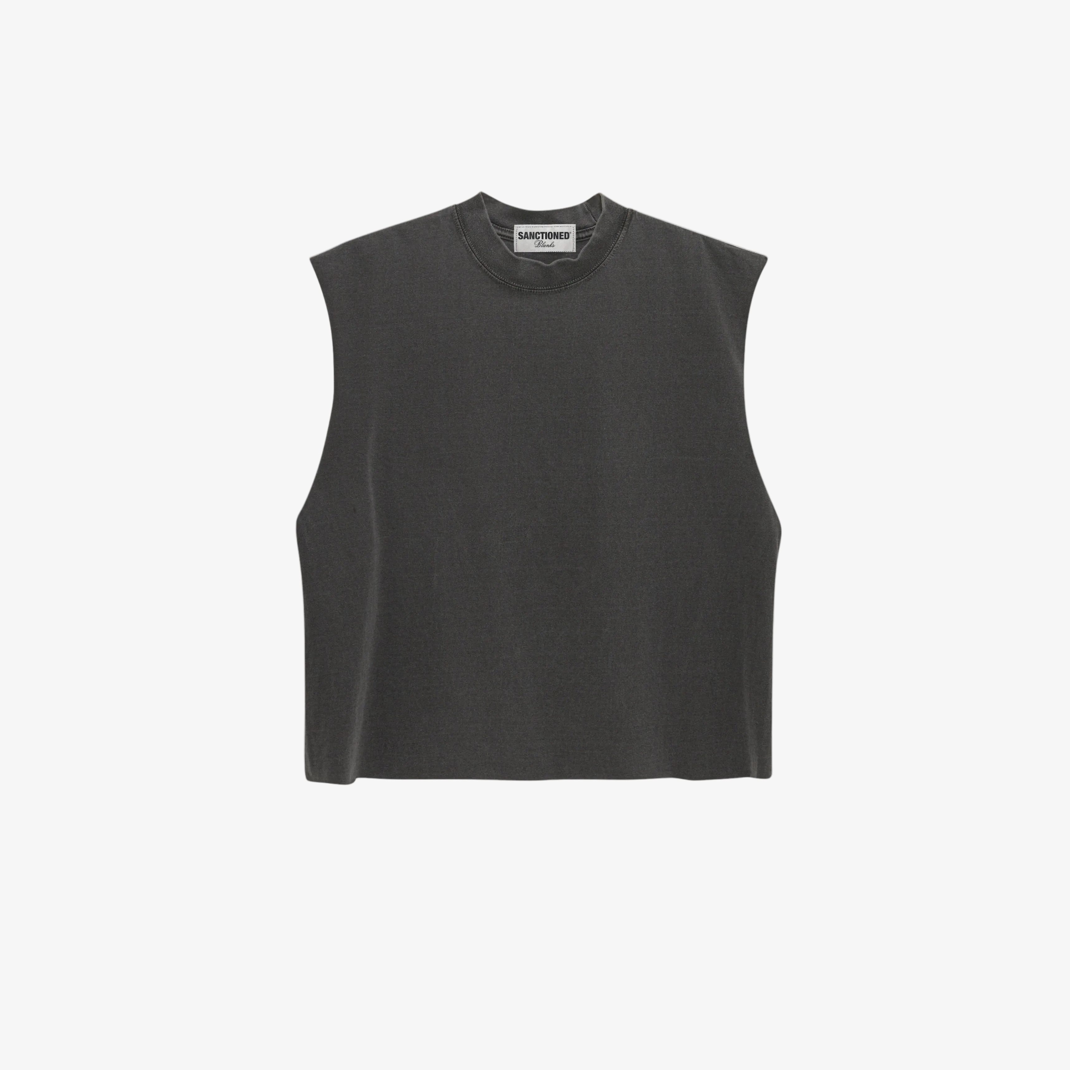 Cropped Muscle Shirt (Pepper)