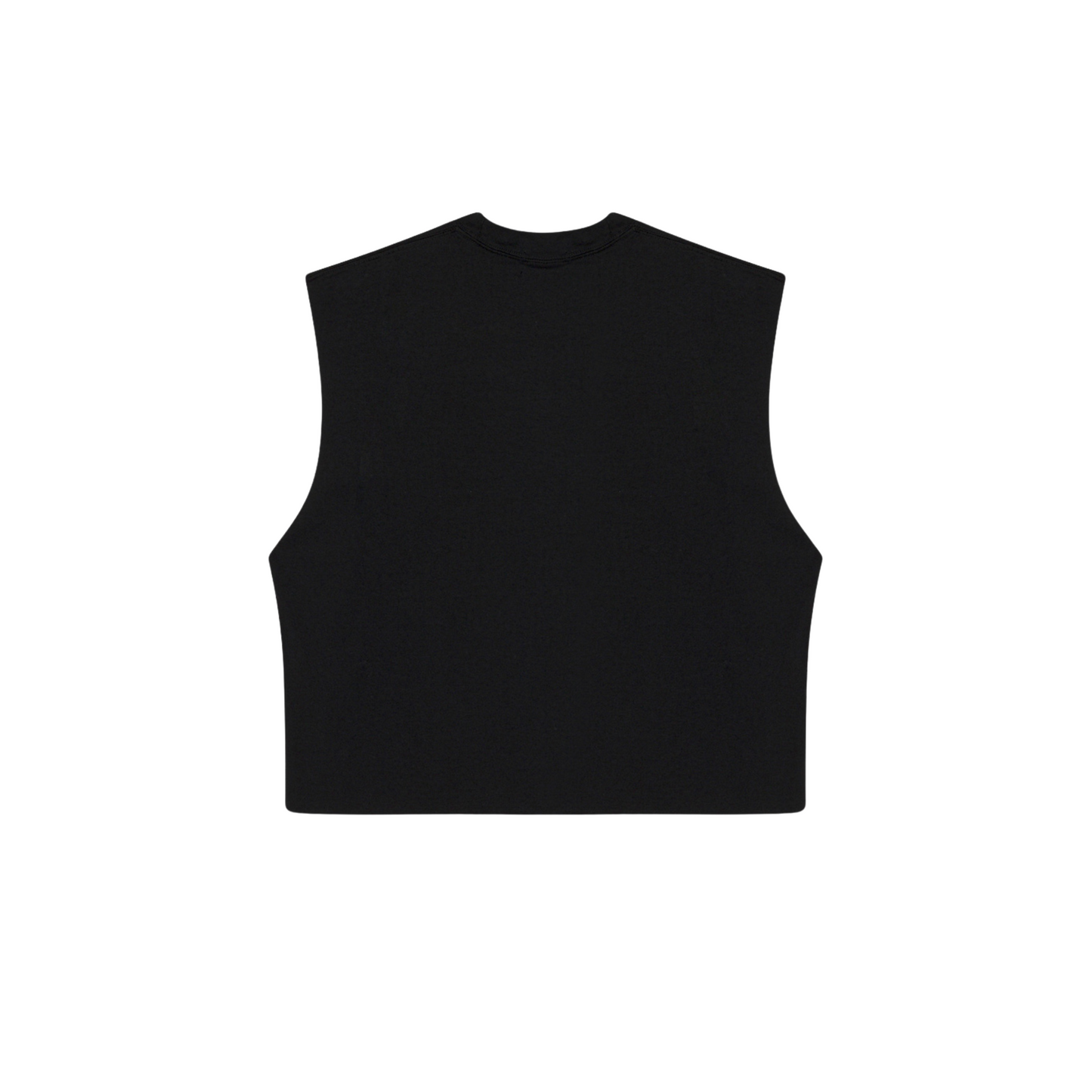 Cropped Muscle Shirt (Black)