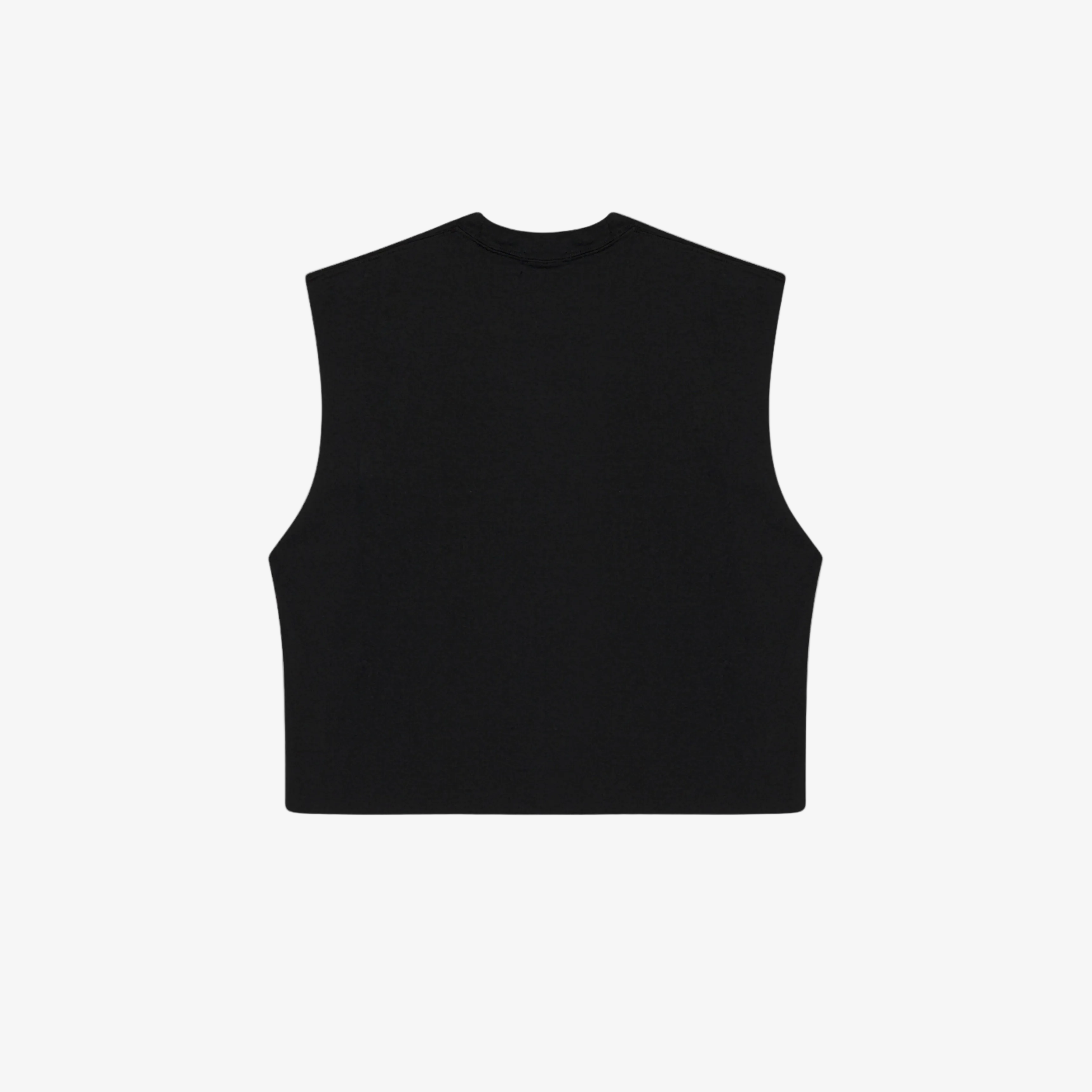 Cropped Muscle Shirt (Black)