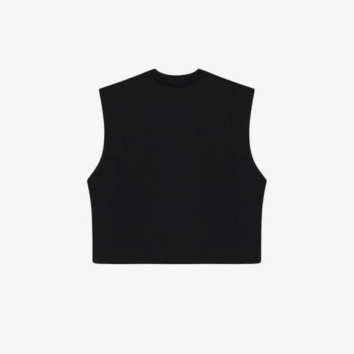 Cropped Muscle Shirt (Black)