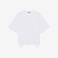 Distressed Crop T-Shirt (White)