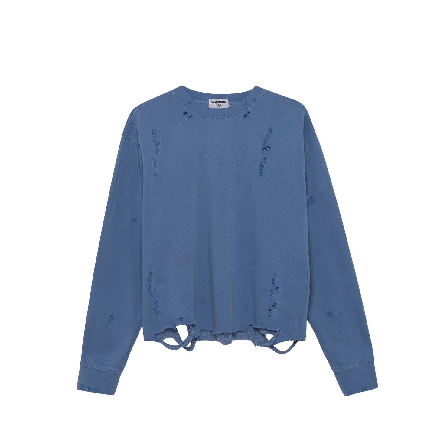 Distressed Lightweight Sweater (Light Blue)