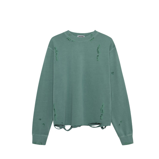 Distressed Lightweight Sweater (Mint)