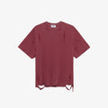 Distressed Washed T-Shirt (Light Red)