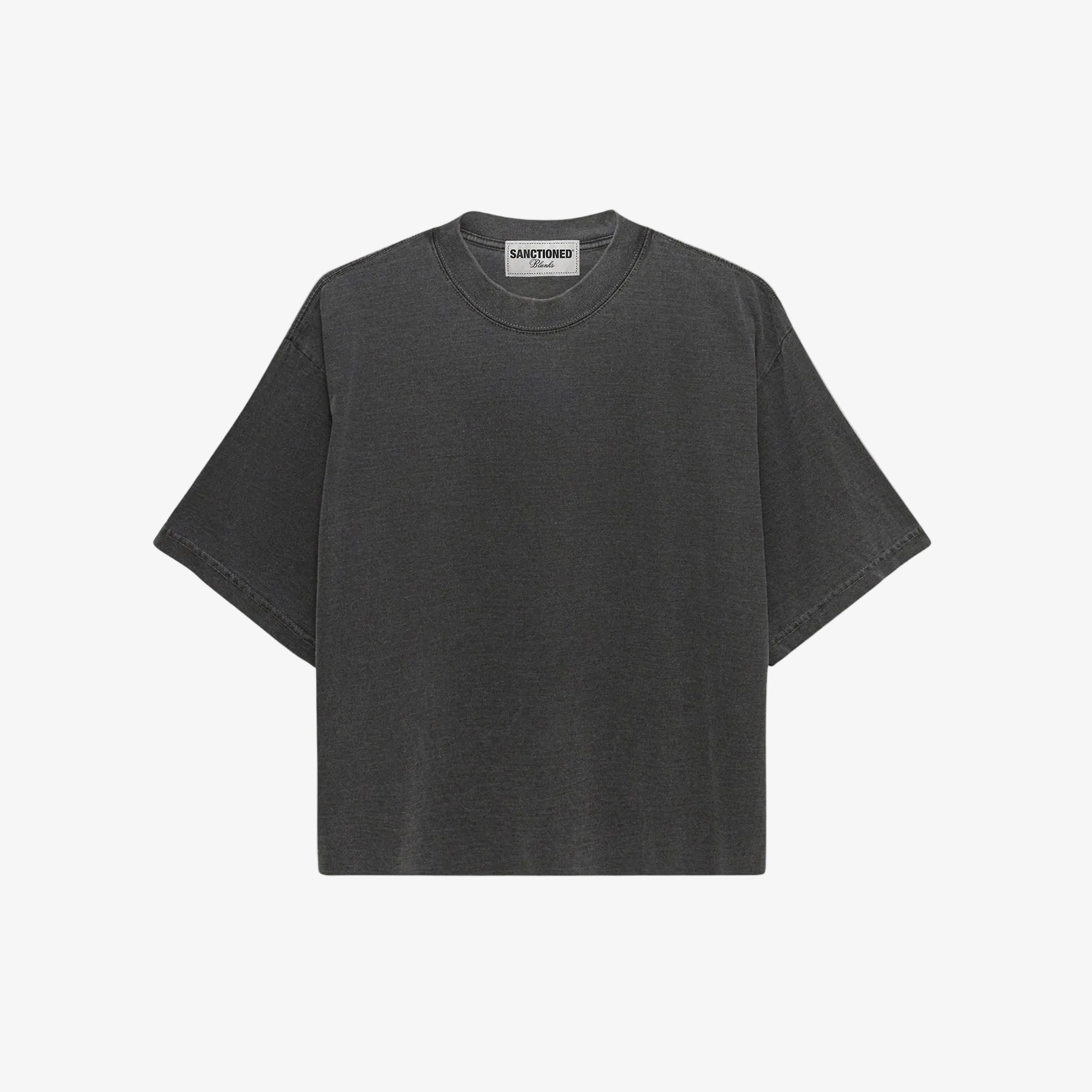 Cropped Oversized T-Shirt (Pepper)