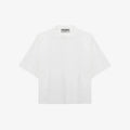 Cropped Oversized T-Shirt (White)