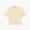 Cropped Oversized T-Shirt (Cream)