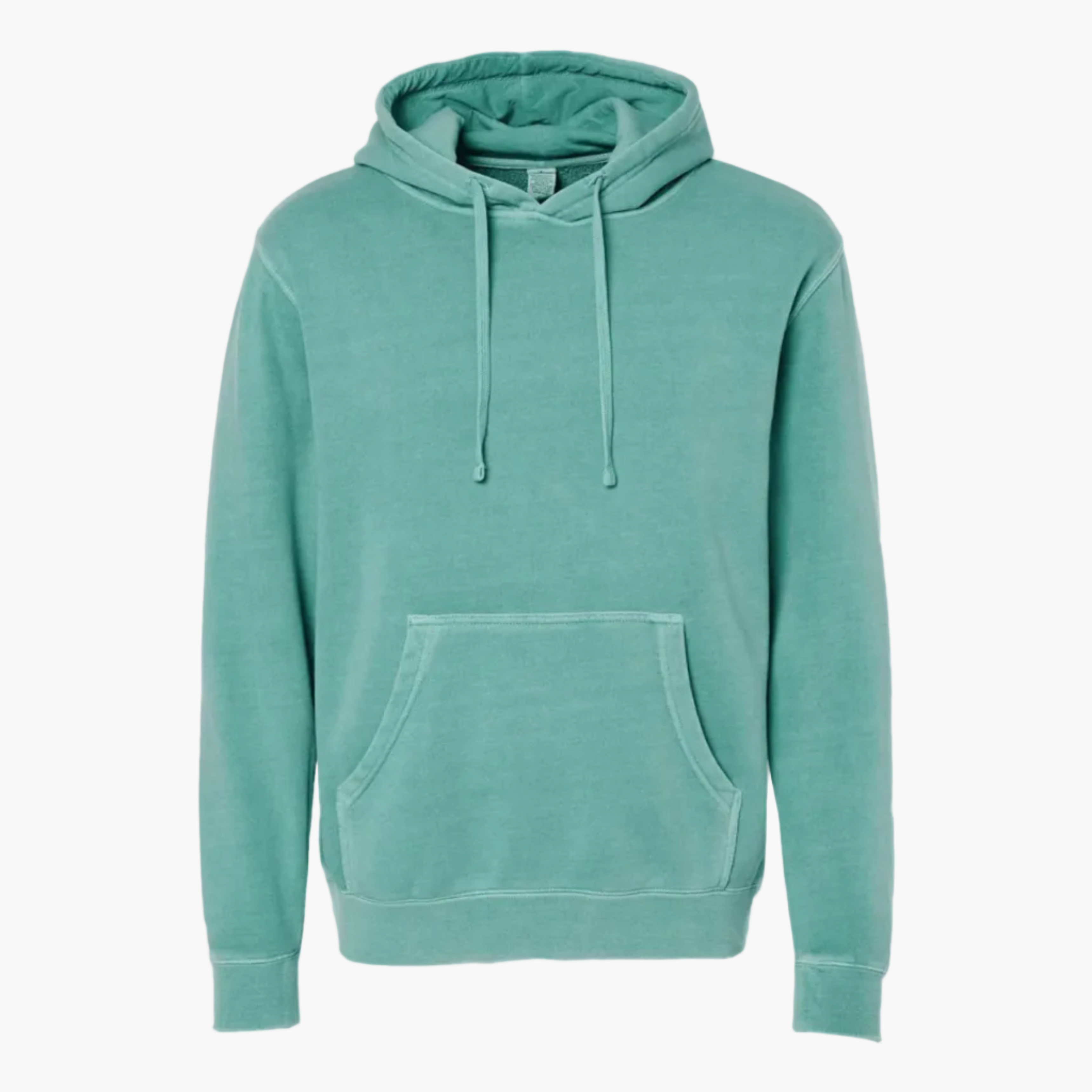 Unisex Midweight Pigment Dye Pullover Hood (Mint)