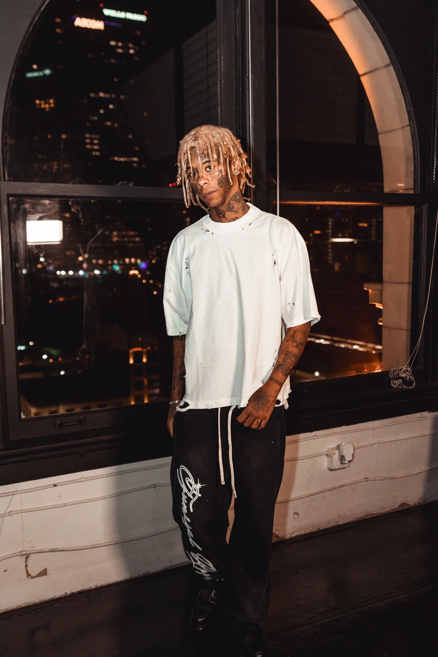 Distressed Oversized T Shirt