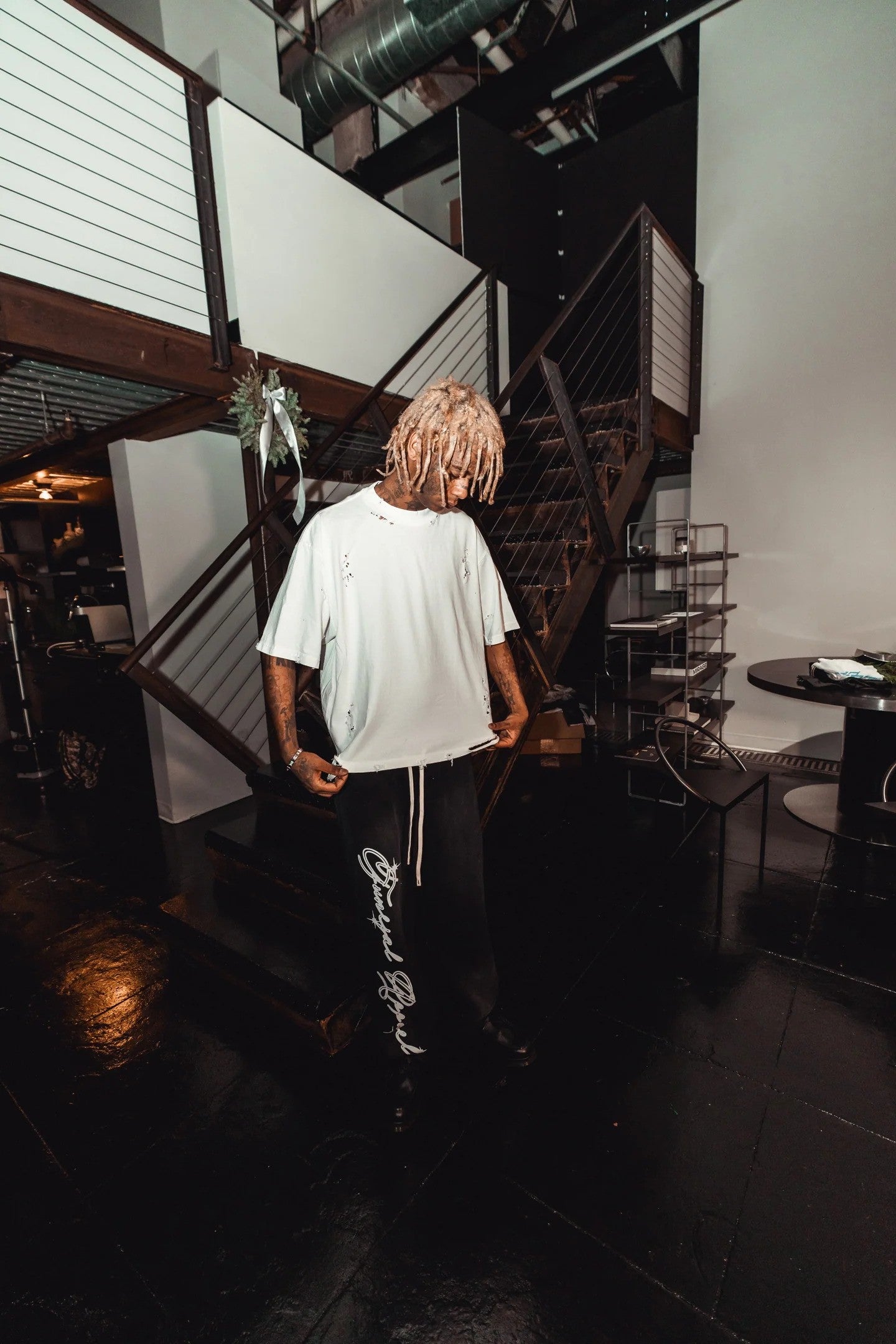 Distressed Oversized T Shirt
