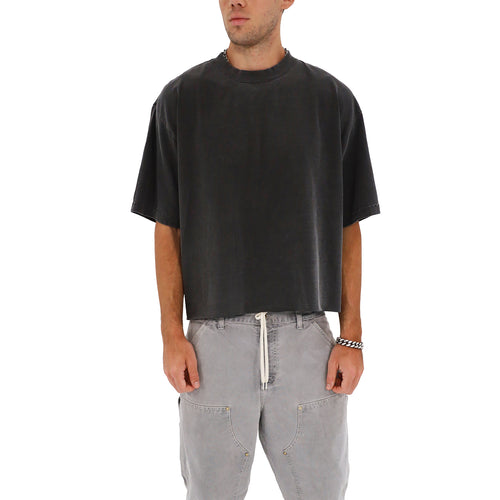 Cropped Oversized T-Shirt (Pepper)