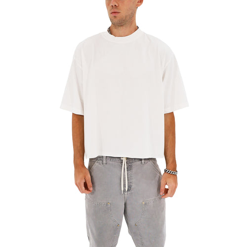 Cropped Oversized T-Shirt (White)